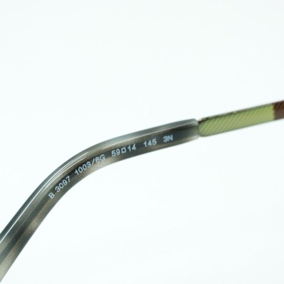 FINAL PRICE NEW BURBERRY BE3097 10036G PILOT GREY / MIRRORED SILVER SUNGLASSES - Picture 5 of 7